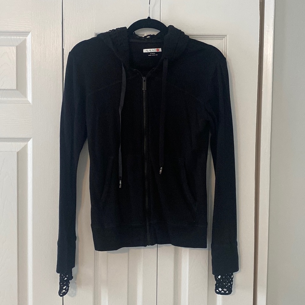 ALALA Mesh Detail Zip-Up